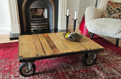 Industrial coffee table