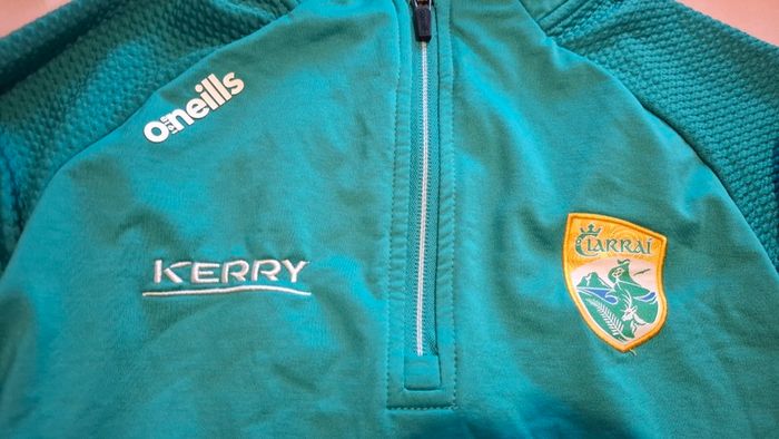 Kerry GAA O'Neills Gaelic Football Half Zip Jersey (Ladies Size 8) FREE POST