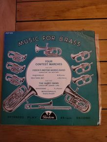 Music For Brass Four Contest Marches 7 inch EP on Paxton PEP 129