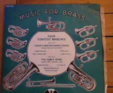 Music For Brass Four Contest Marches 7 inch EP on Paxton PEP 129