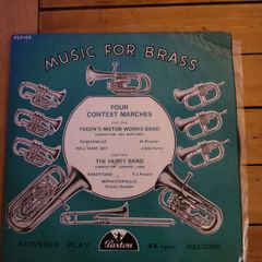 Music For Brass Four Contest Marches 7 inch EP on Paxton PEP 129