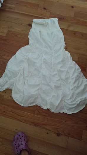 White Ruffled Skirt
