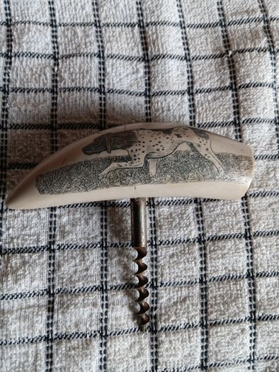 Vintage scrimshaw