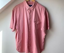Mens Ralph Lauren Pink Short Sleeve Oxford Shirt