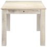 Dining Table White 180x90x76 cm Solid Mango Wood Image 4
