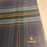 V. Fraas Cashmink Navy Plaid / Tartan Scarf - as new condition Image 3