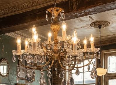Very nice reasonably priced old chandelier rewired