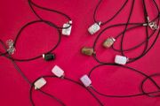 Lot of ( 9 ) polished natural stone, costume jewellery