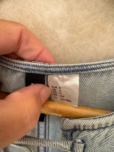 h&m denim dress