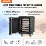 Insulated Food Pan Carrier, 95 Qt Hot Box for Catering, Food Box Carrier with Buckle, Front Loading Food Warmer with Handles, End Loader with Wheels for Restaurant, Canteen Image 2