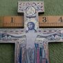 HANDMADE Wooden Francisian Crucifix, San Damiano, Wall Cross Image 7