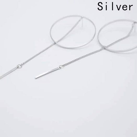 silver looking earrings  new