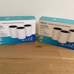 Deco XE75 AXE5400 Tri Band Mesh WiFi 6E - Two 3-Pack Boxes