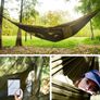 Camping Hammock with Mosquito Net - Ultralight Travel Hammock - 210T Parachute Nylon with 10FT Tree Straps for Camping Hiking Backpacking - Indoor Outdoor Garden (FREE POSTAGE) Image 3