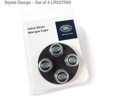 4 Genuine Land Rover tire valve stem caps (LR027560) BNIB