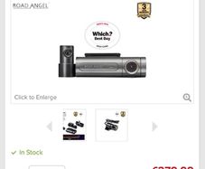 Road angel front & rear dash cam