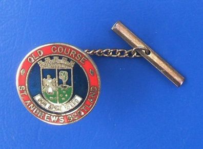 ST. ANDREWS OLD COURSE (golf course Scotland) - enamelled badge with chain