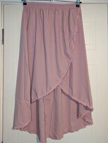 Perfect for Summer beautiful faux wrap hi-low midi skirt