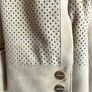 Karen Millen Satin Lined Suede Leather Duster Coat - Beige. Image 9