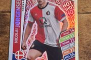 Topps Match Attax, Champions League 2017-18, #359, Nikolai Jorgensen, Hot Shot - free standard postage