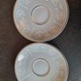 Vintage Arklow Pottery "Belvedere Grey" Demitasse Cups and Saucers Image 7