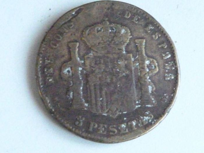 Spain 5 Pesetas 1881