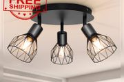 NEW SALE | Spot Light Fittings for Ceilings Adjustable Metal Wire Cage Kitchen Spotlight Ceiling Lights with E14 Base