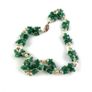 Vintage green chalcedony necklace Image 5