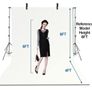White Backdrop with Stand, 8.5x10ft 2.6x3m Photography Background Support Kit with 10x12ft (3x3.6m Screen for Portrait, Video, Shooting, Photo, Studio Image 4