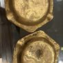 Brass ashtrays rare design. Circa 1960 Image 2
