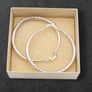 925 Sterling Silver Large Hoop Earrings Image 2
