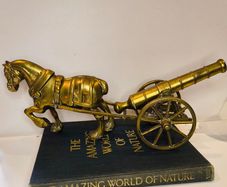 brass horse and carriage