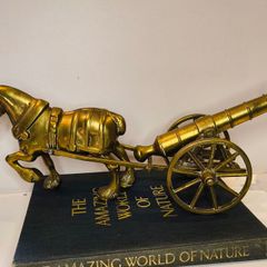 brass horse and carriage