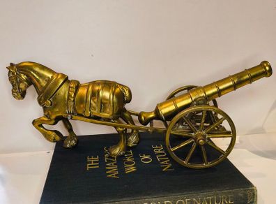 brass horse and carriage