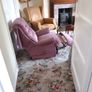 Parker Knoll Recliner Pink Velour Type Fabric Image 3