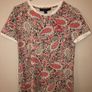 New with tag Tommy Hilfiger XS paisley printed T-Shirt created for Macy's retro Image 5