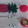 Tropical Hot Pink Seed Bead & Resin Earrings Image 6