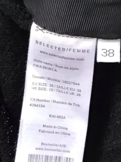 Selected Femme beaded skirt