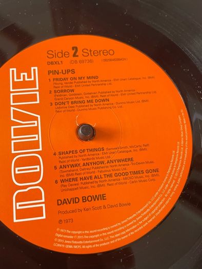 David Bowie - Pin Ups