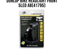 Dunlop Bike Front Light with Super Bright 5 x White LED's