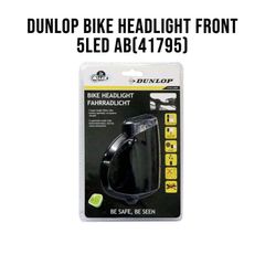 Dunlop Bike Front Light with Super Bright 5 x White LED's