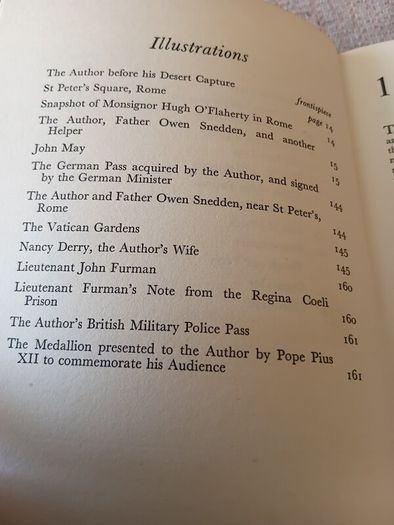 1960 The Rome Escape Line. Sam Derry. Literature. Vintage.