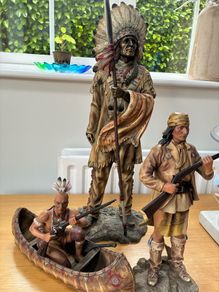 Job Lot of Native American Statues.