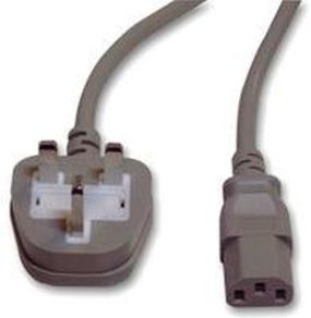 UK Mains Power Cable - Pc Monitor Desktop Kettle Lcd Tv Lead - 3 Pin