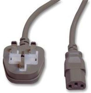 UK Mains Power Cable - Pc Monitor Desktop Kettle Lcd Tv Lead - 3 Pin