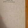 Poems By John Mansfield. Published By William Heinemann. Ltd. Vintage  .Volume Book. 932 Pages. Hardback In Good Condition. Image 5