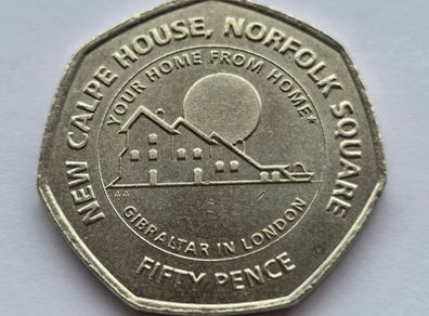 Gibraltar 50 pence 2018 -  Calpe House