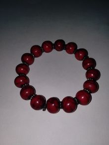 Red Jasper  Bracelet Handmade Elastic Gemstone from Nepal