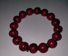 Red Jasper  Bracelet Handmade Elastic Gemstone from Nepal