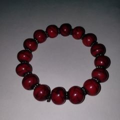Red Jasper  Bracelet Handmade Elastic Gemstone from Nepal